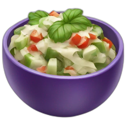 Eggplant salad  emoji