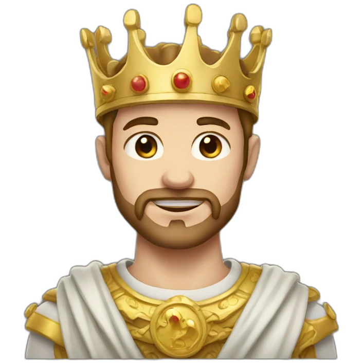 white skin king emoji