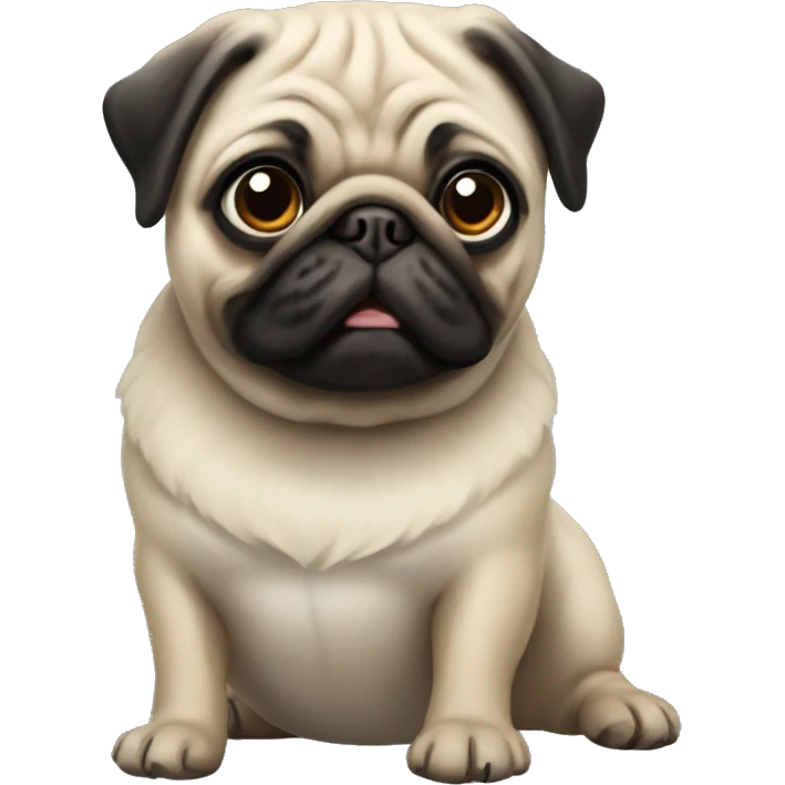 Pug realista  emoji