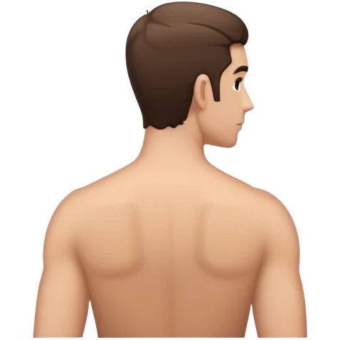 backside of a man 3/4 angle emoji