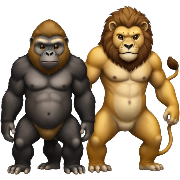 🦍🦁 emoji