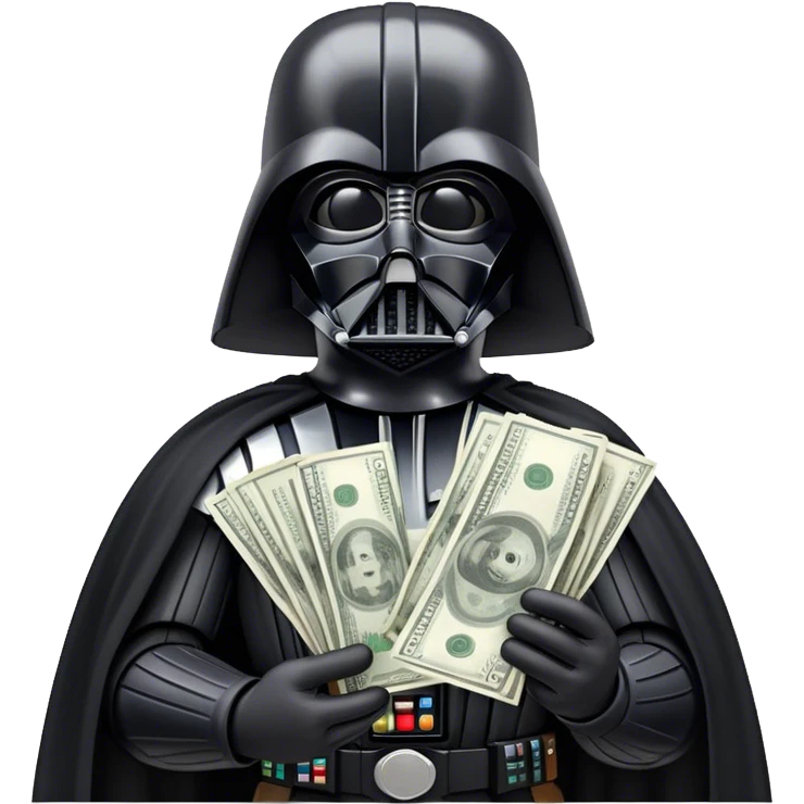 Darth Vader with money emoji