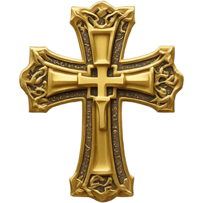 gold cross crosslet fitchy emoji