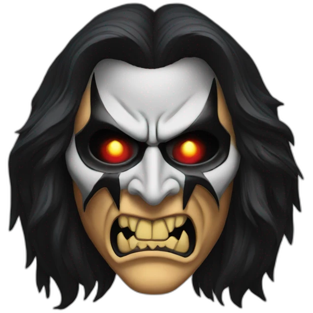 Gene Simmons demon mask emoji