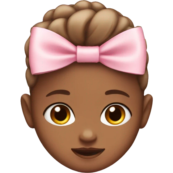 Baby pink bow emoji