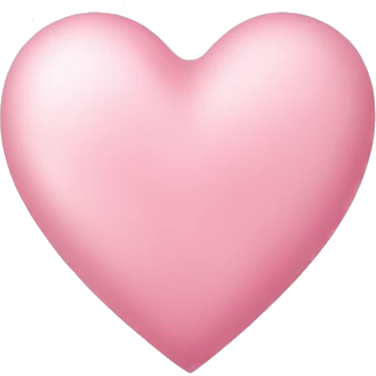 Light pink heart emoji