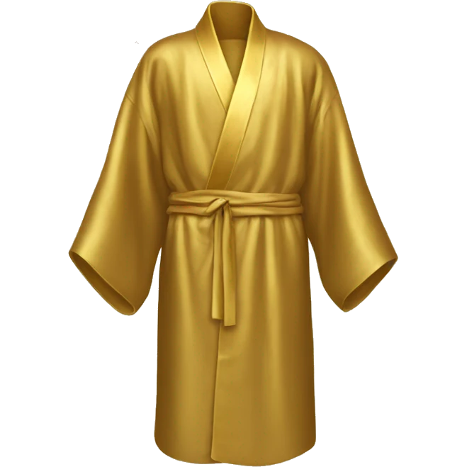 Gold silk robe emoji