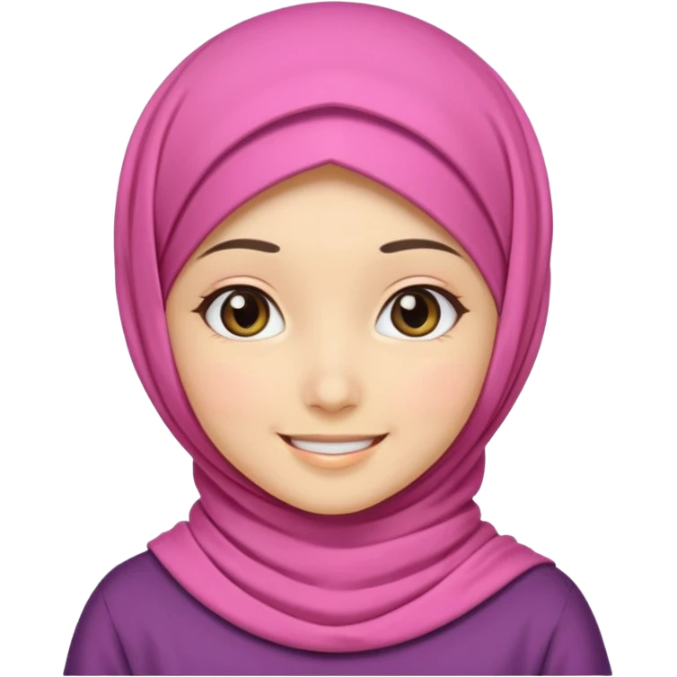 Muslim girl kawaii emoji