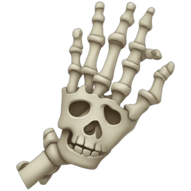 skeleton shaka ("hang loose") emoji