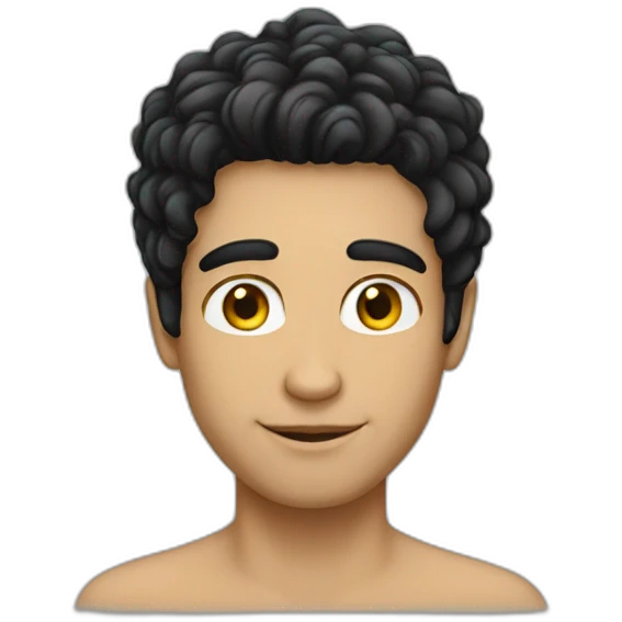 brazilian-white-guy-black-hair emoji