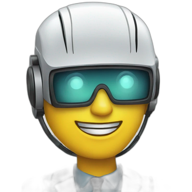 robot sales agent emoji