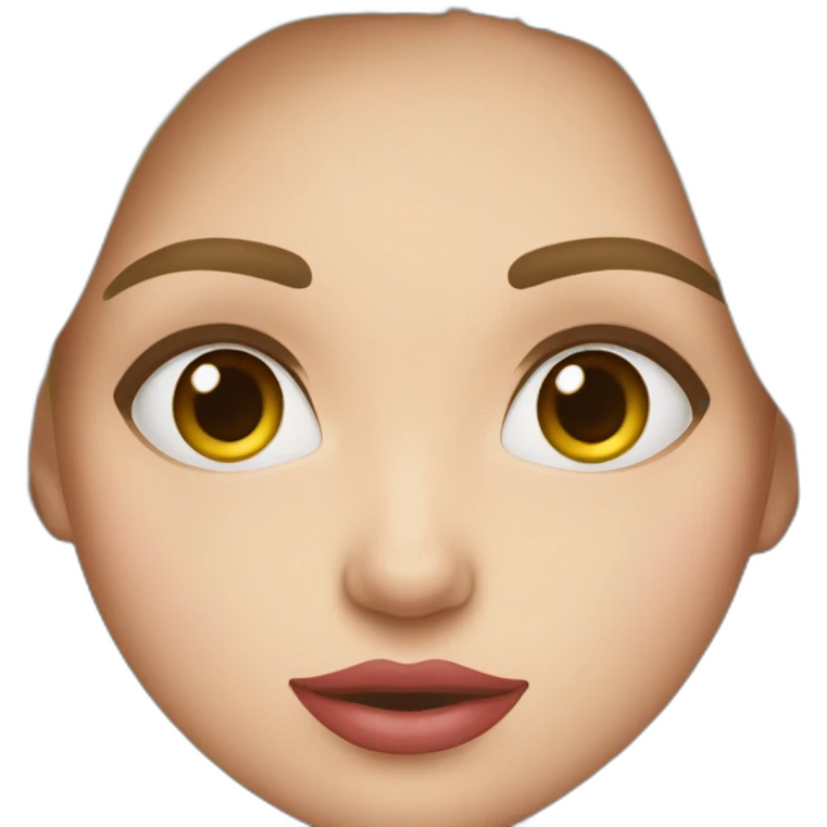 Une fille qui fait un bisou emoji