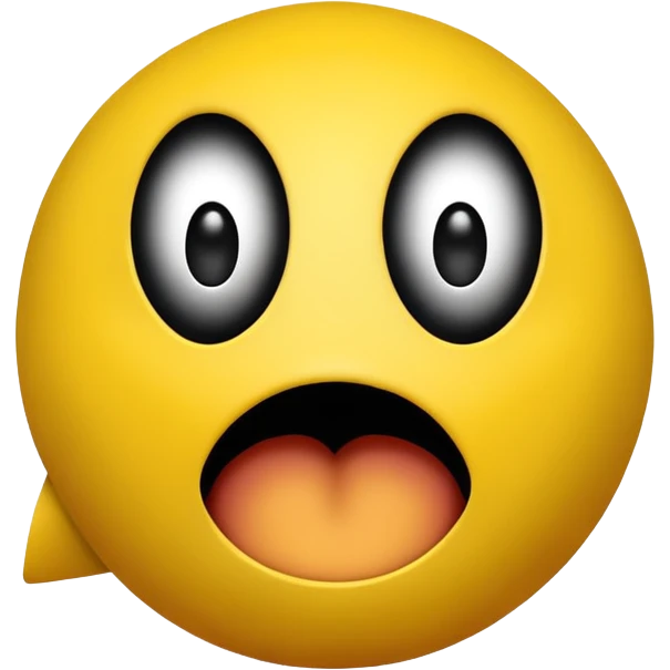 Pac-Man which just has two black dots as the eyes and a wide open mouth which is just pitch black emoji