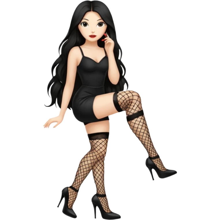 prostitute with high heels and fishnet stockings emoji
