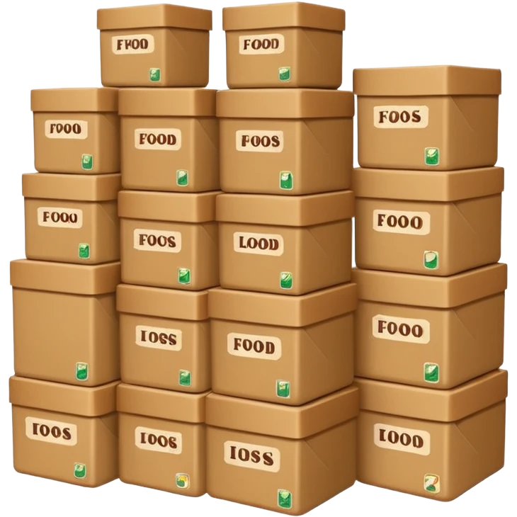 boxes of canned food emoji