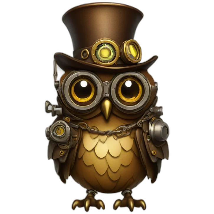 steampunk-owl emoji