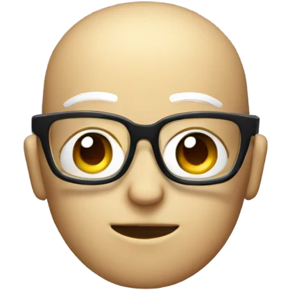 Android bot wearing glasses emoji