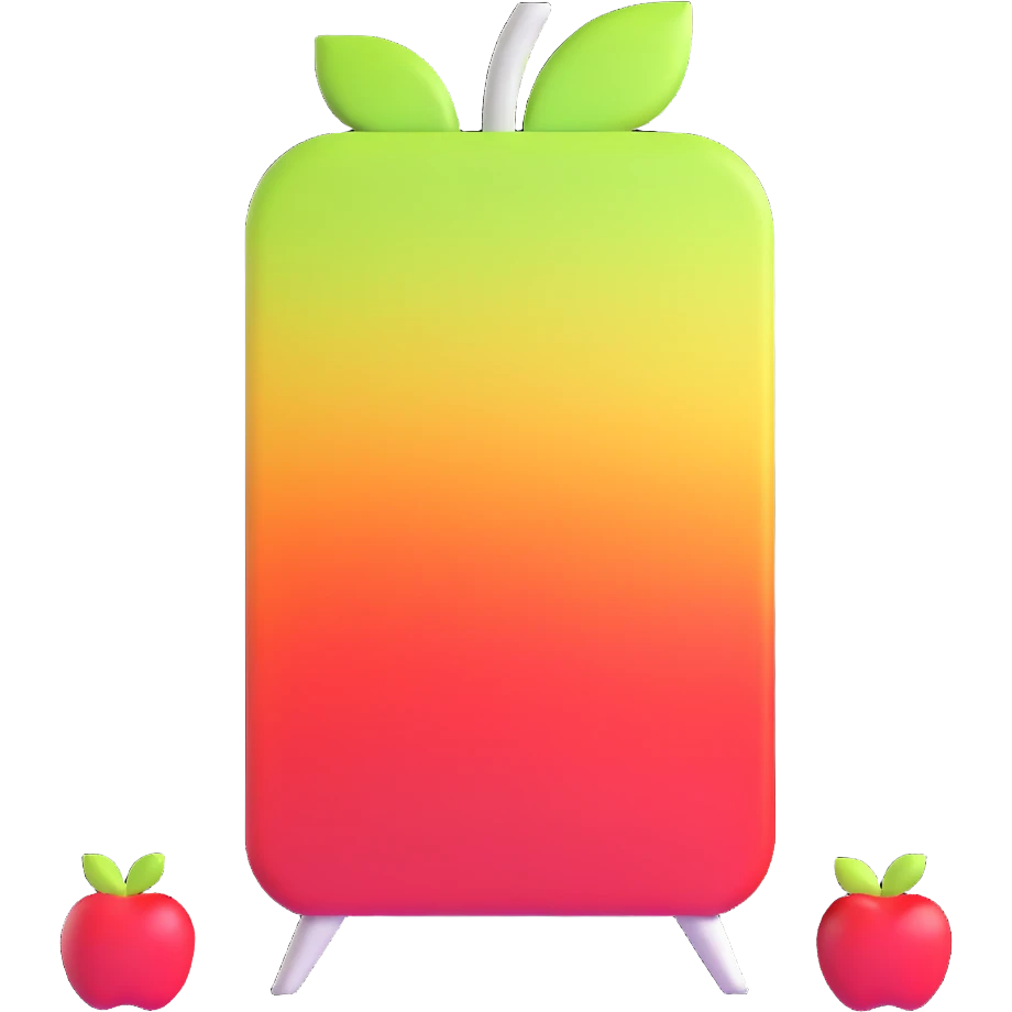 white modern wardrobe with apple-inspired design emoji