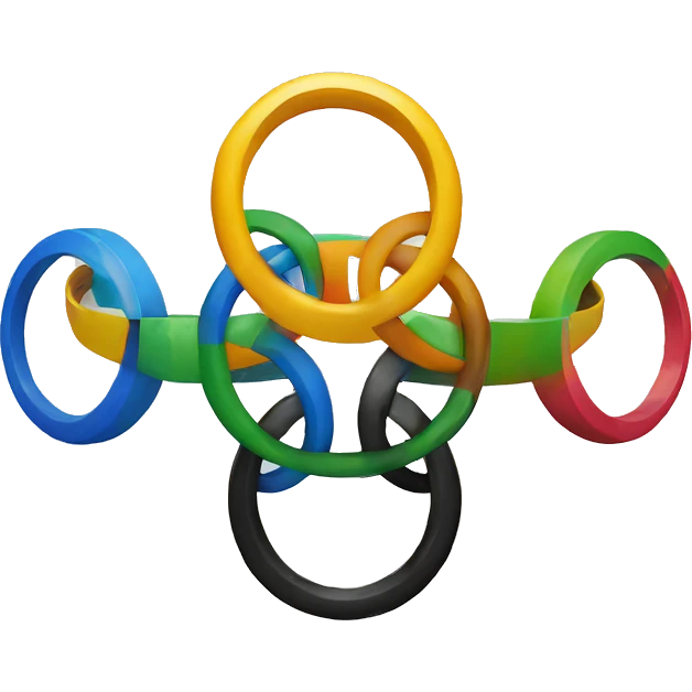 Olympics rings with nike logo emoji