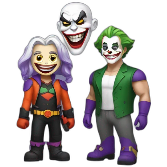 Harley and Joker emoji