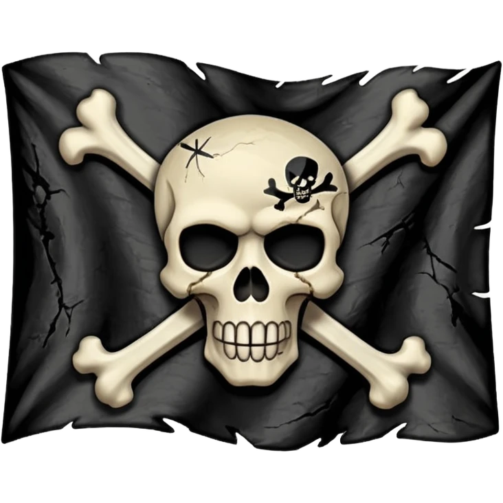 scissoring pirate flag emoji