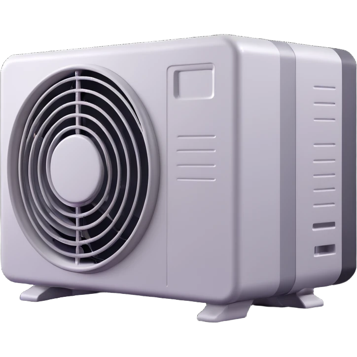 modern, metallic air conditioner, no text emoji