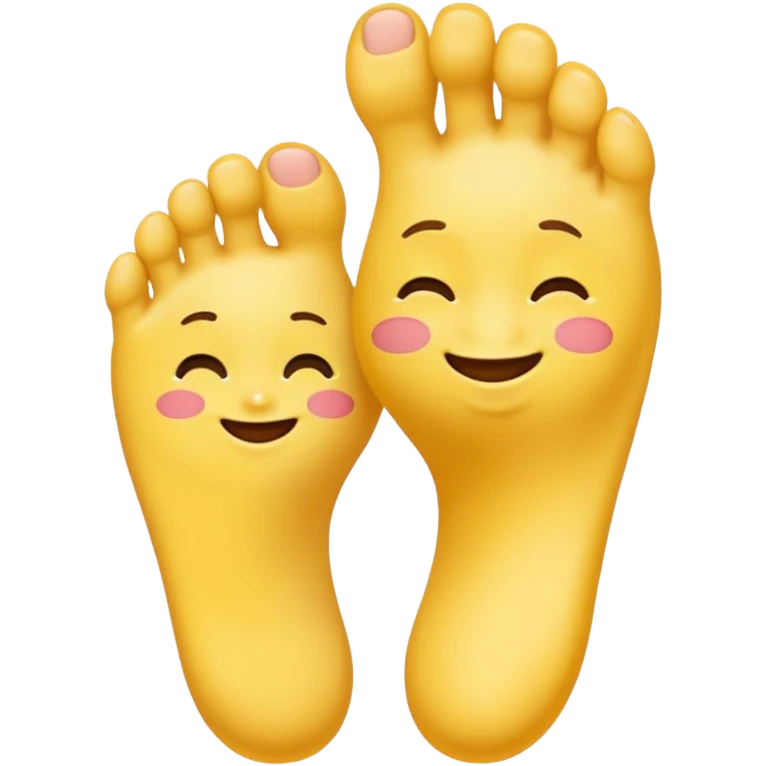 yellow emoji smelling foot emoji