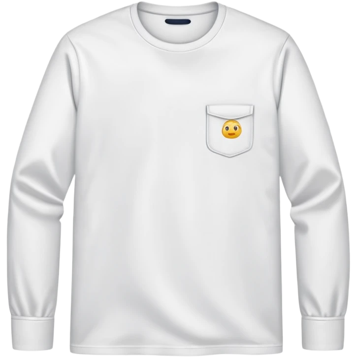 white long sleeve shirt emoji