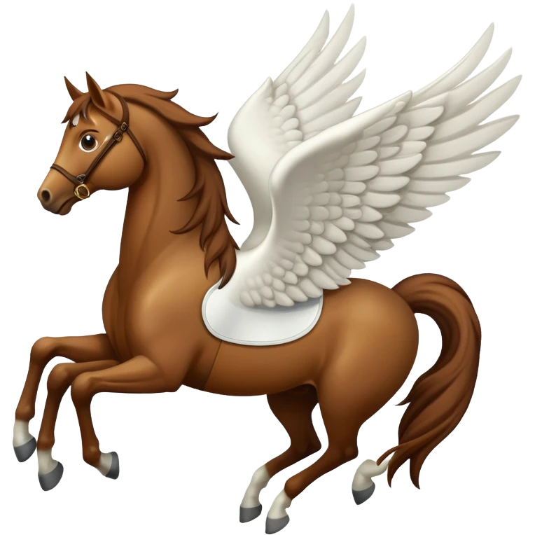 A Pegasus riding a horse emoji