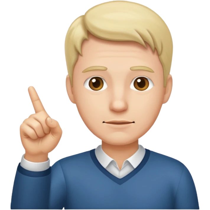 man pointing down emoji