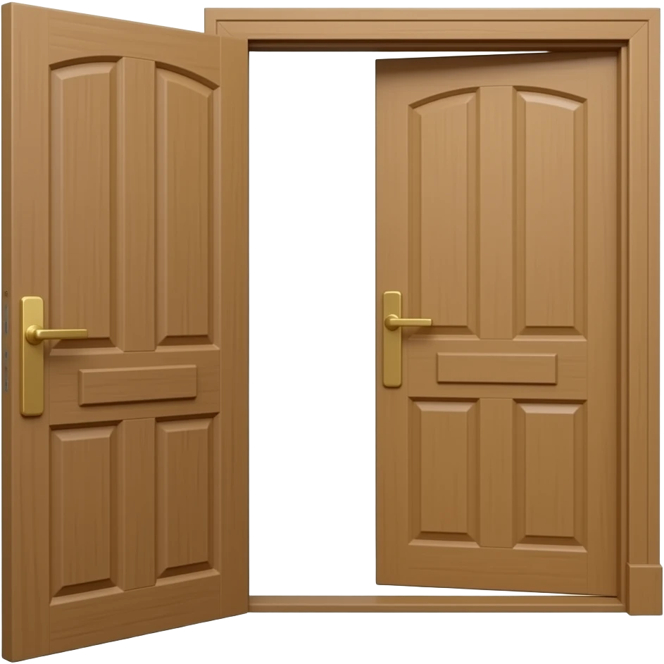 open brown door emoji