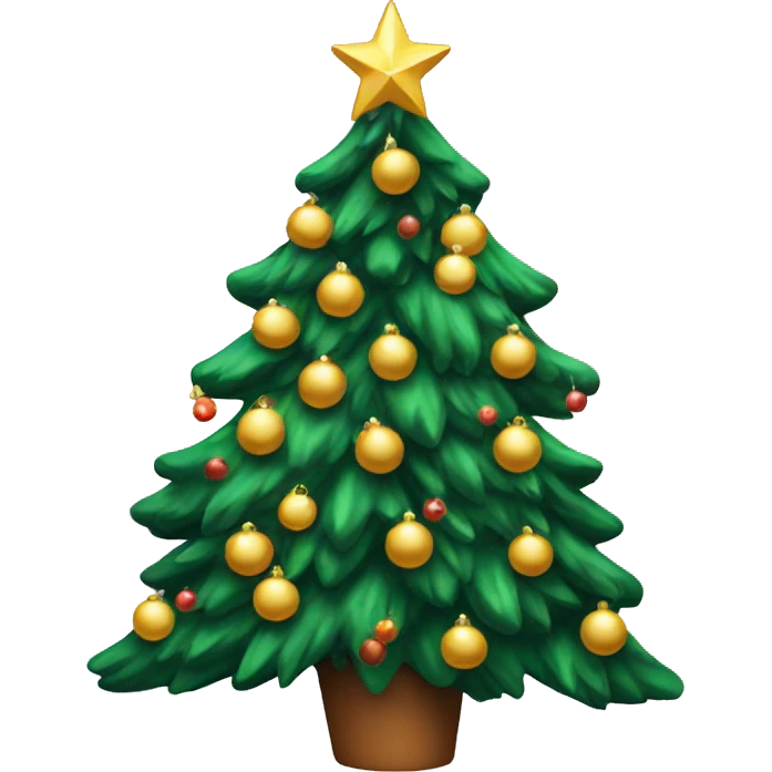 Aesthetic Christmas tree emoji
