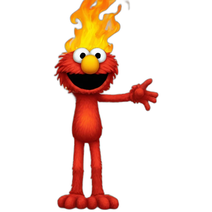 elmo-in-a-room-of-flames emoji