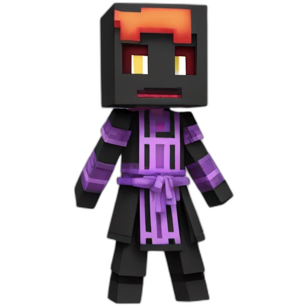 Kurosaki Ichigo minecraft style diferents poses emoji