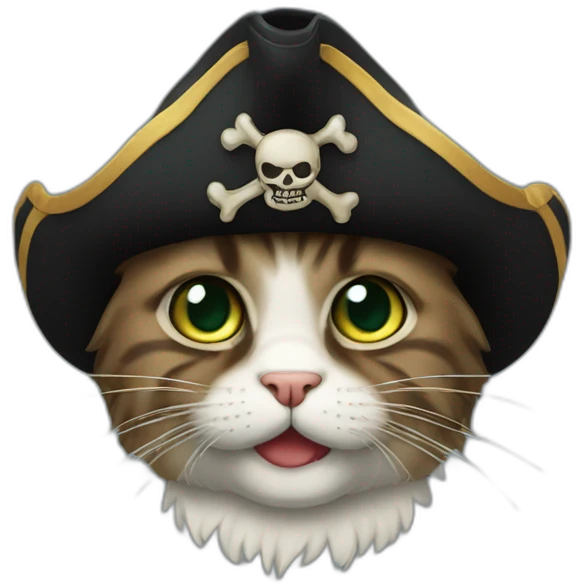 Gato pirata emoji