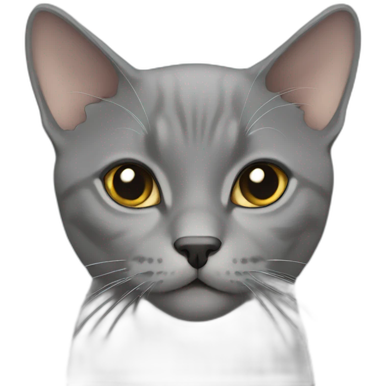 Gray British short hair emoji