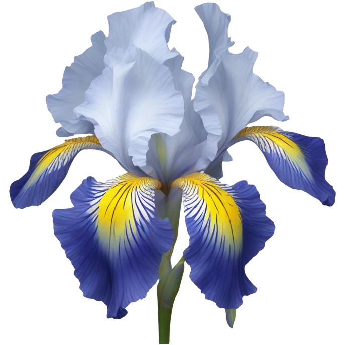 Blue iris flower emoji