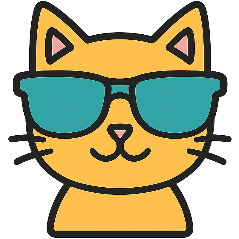 cat wearing sunglasses emoji