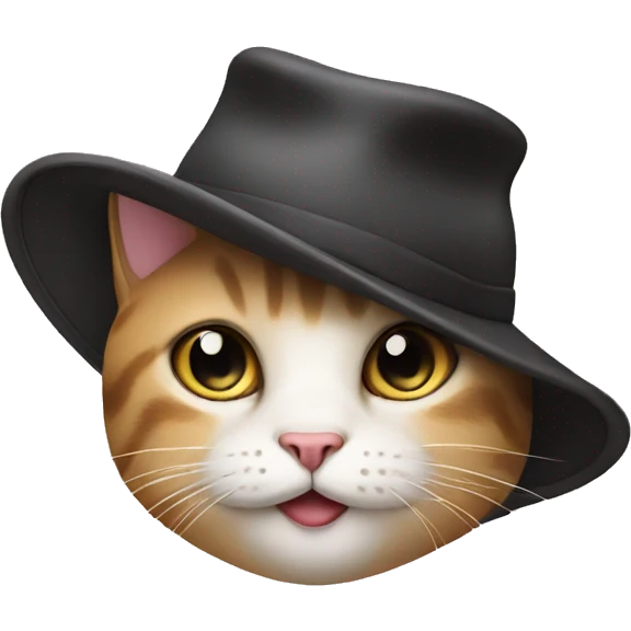 Cat with hat emoji
