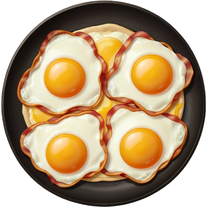 Fried Eggs and bacon emoji