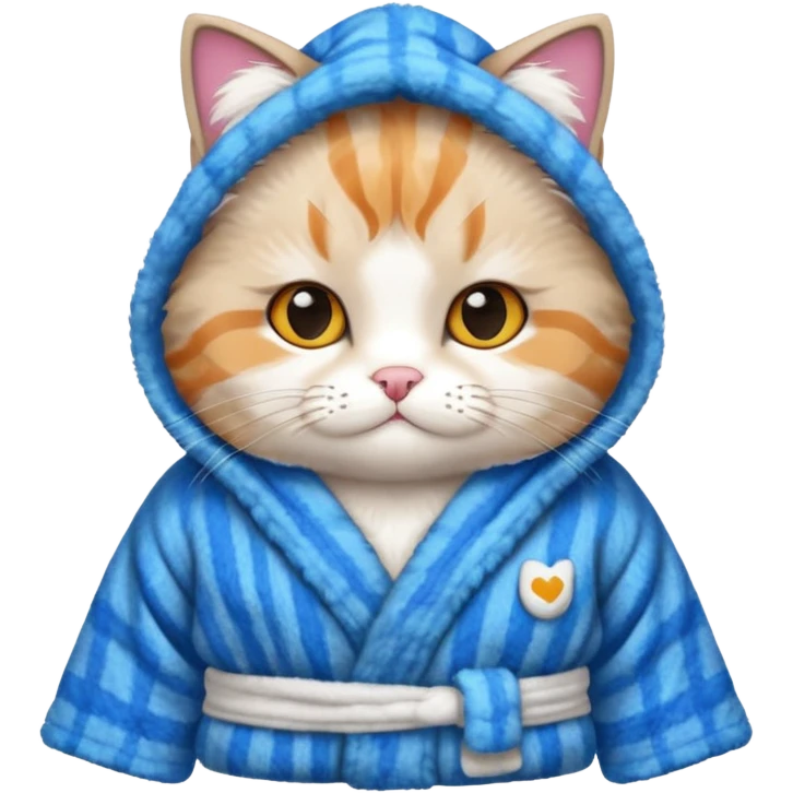 scottish cat with bathrope emoji