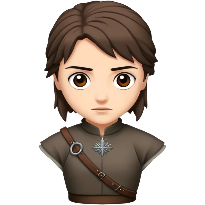 Arya Stark from game of thrones emoji
