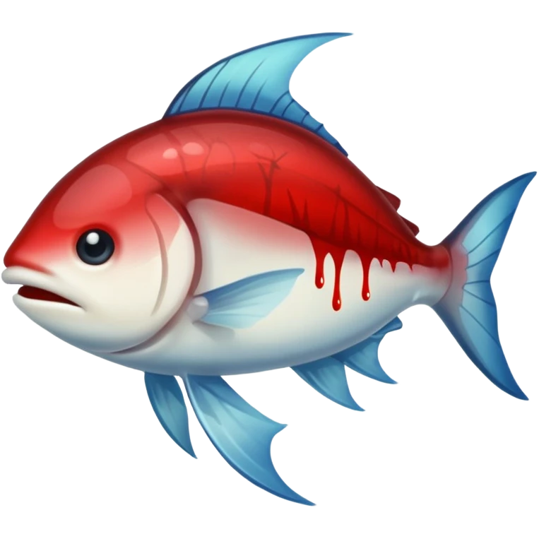 Icefish transparent blood emoji