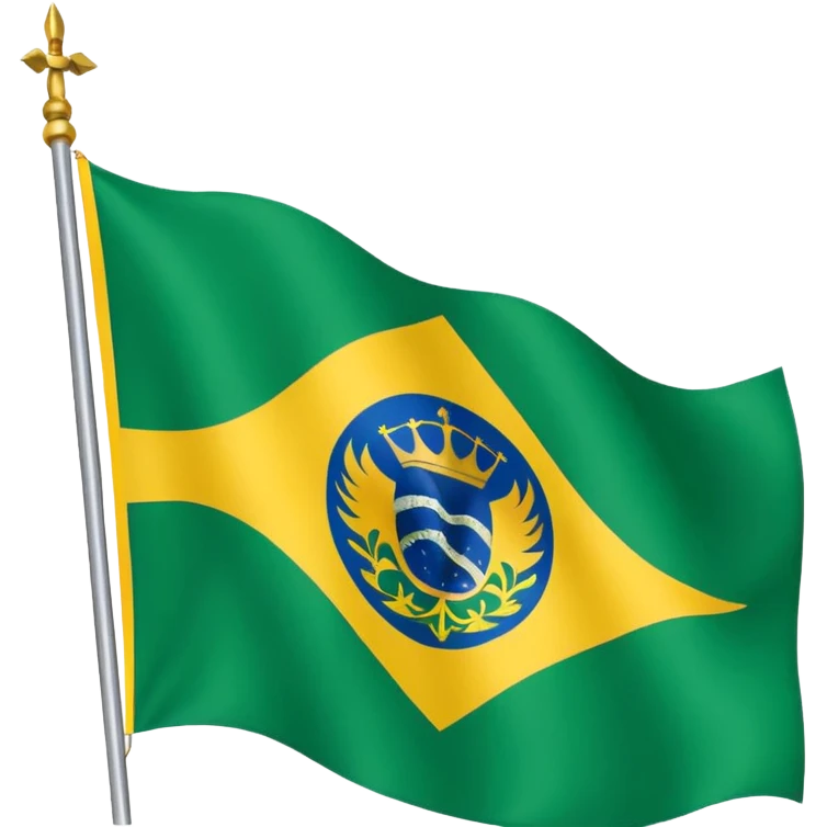 Crie um emoji da bandeira do Imperio do brasil realista estilo a que já existe no WhatsApp do brasil emoji