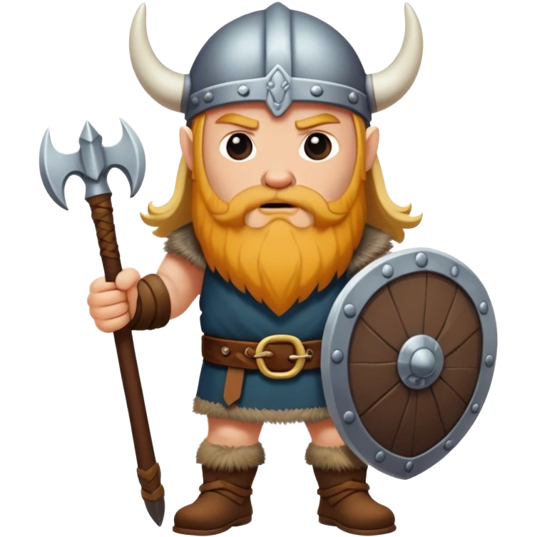 Viking  without beard in full height  emoji