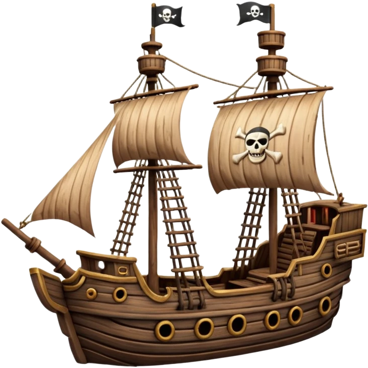 Pirate Ship Ride emoji