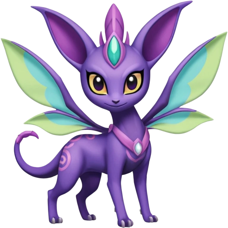 Meloetta-Delcatty-Espeon-Spyro-Toothless-Stitch-Pokémon-Fakémon-creature-hybrid emoji