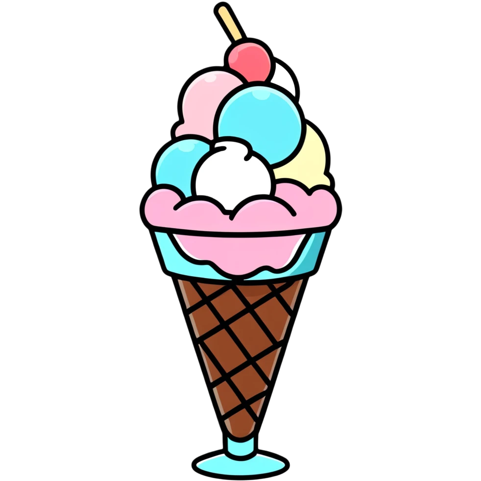 ice cream sundae emoji