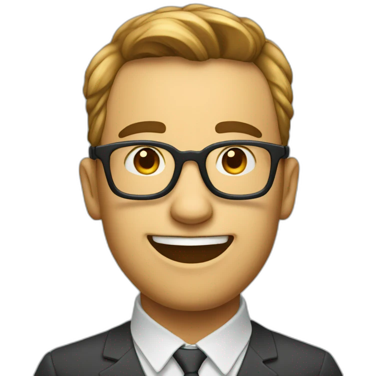 nerd face with incisive visible emoji