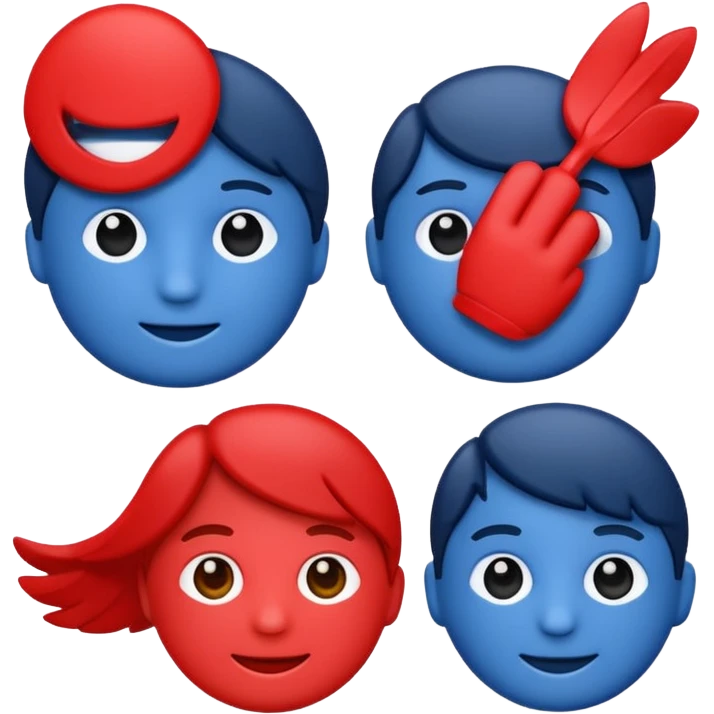 Minimal premium emoji for Sovchi matchmaking app. 
Clean flat 2D vector, not cartoon. 
Deep blue (#0F2B46) and soft red (#C43D3D). 
Trustworthy, family-oriented. 
Transparent background. emoji